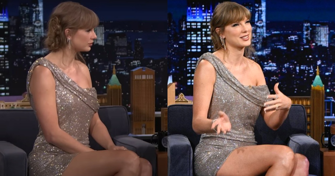 Taylor Swift shines bright in silver mini dress — wait until you see the price tag!